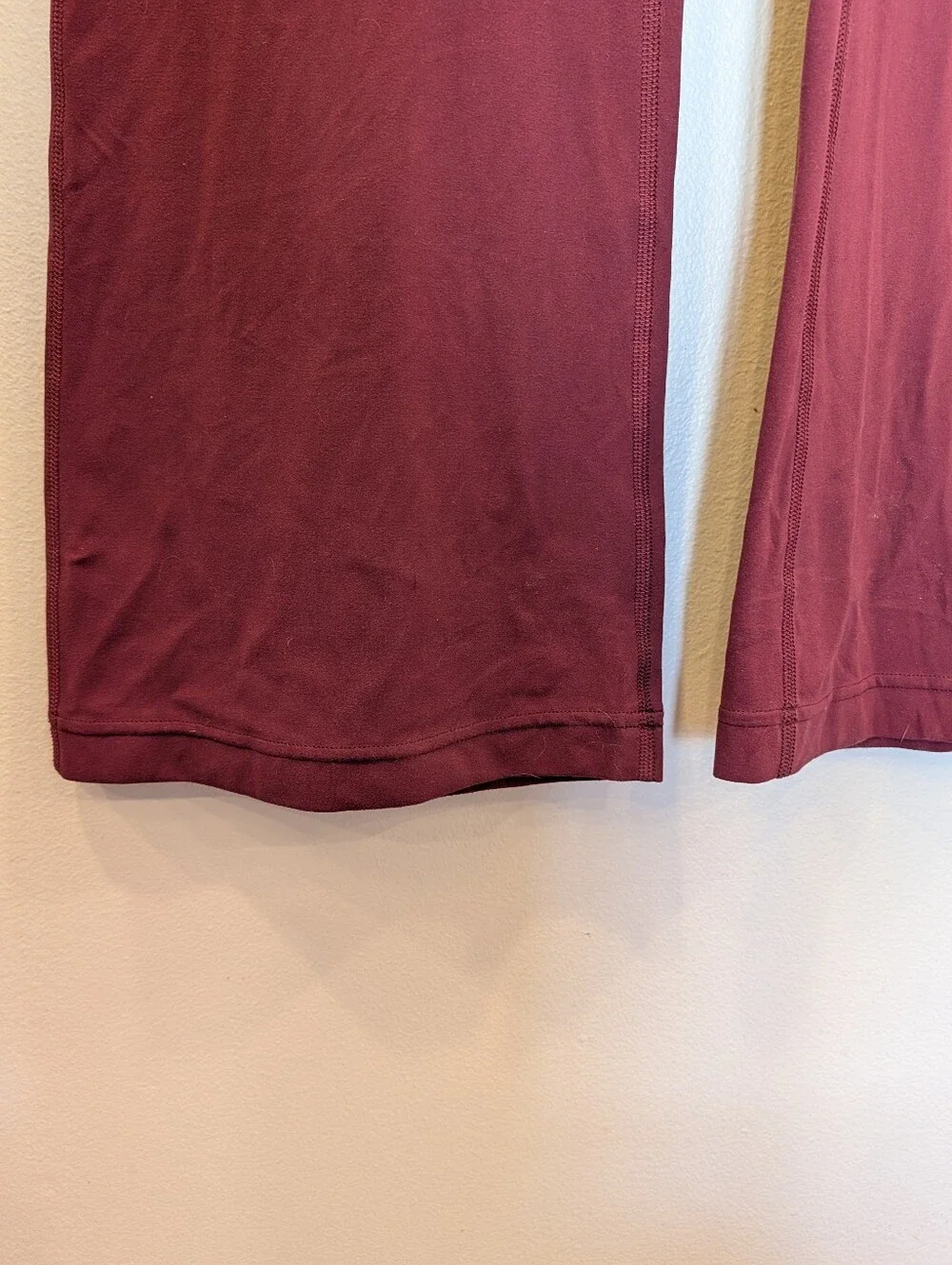 Lululemon Groove Super High Rise Flared Pant Nulu Red Merlot Size 8 Yoga